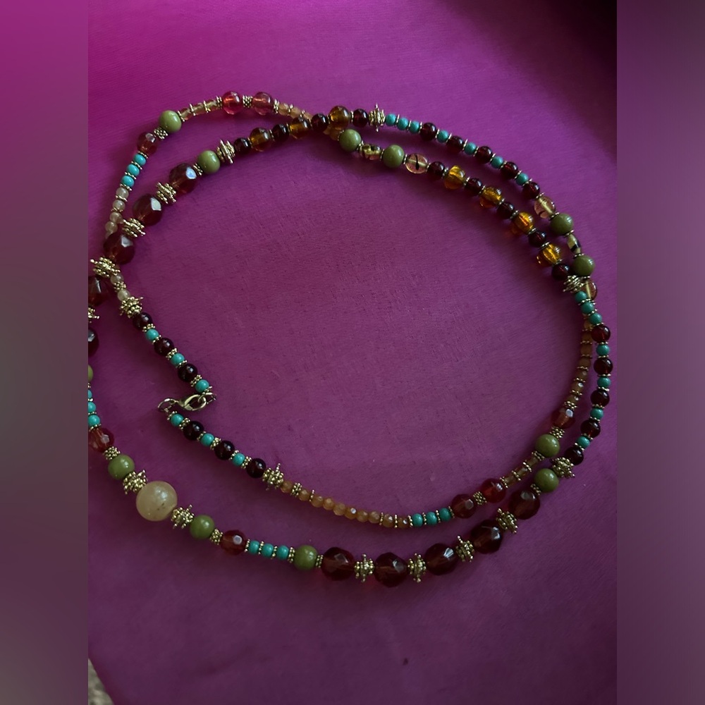 MULTICOLOR NECKLACE LONG NECKLACE